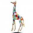 BR1099G Žirafa Farebná brošňa
