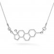 NH8166SS Estrogén strieborný náhrdelník