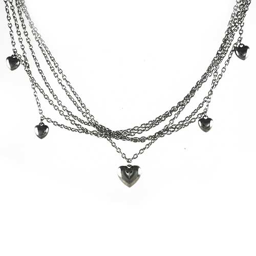 NH3196OC Srdiečka - náhrdelník z chirurgickej ocele