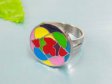 PR6142OC - Kruh - farebný oceľový prsteň