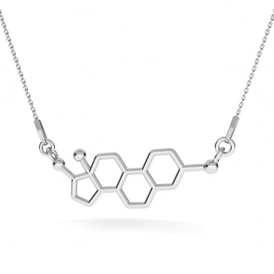 NH8166SS Estrogén strieborný náhrdelník